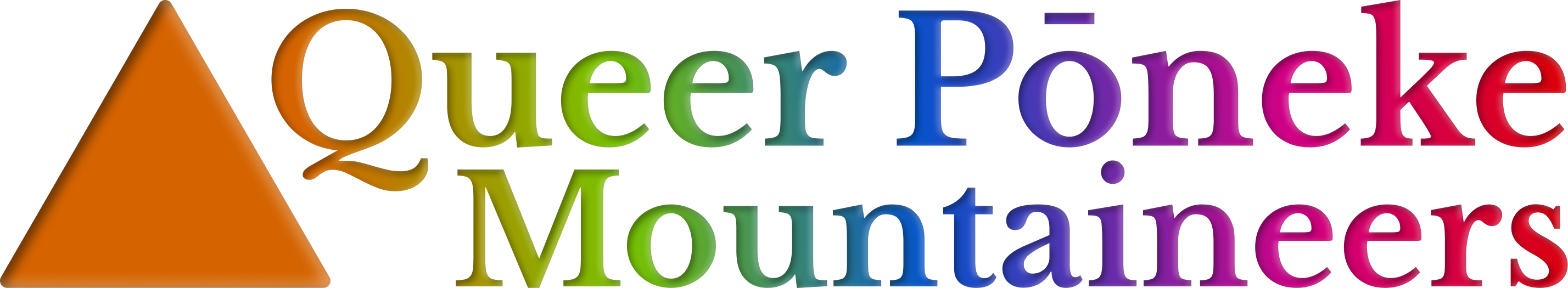 Queer Pōneke Mountaineers Logo